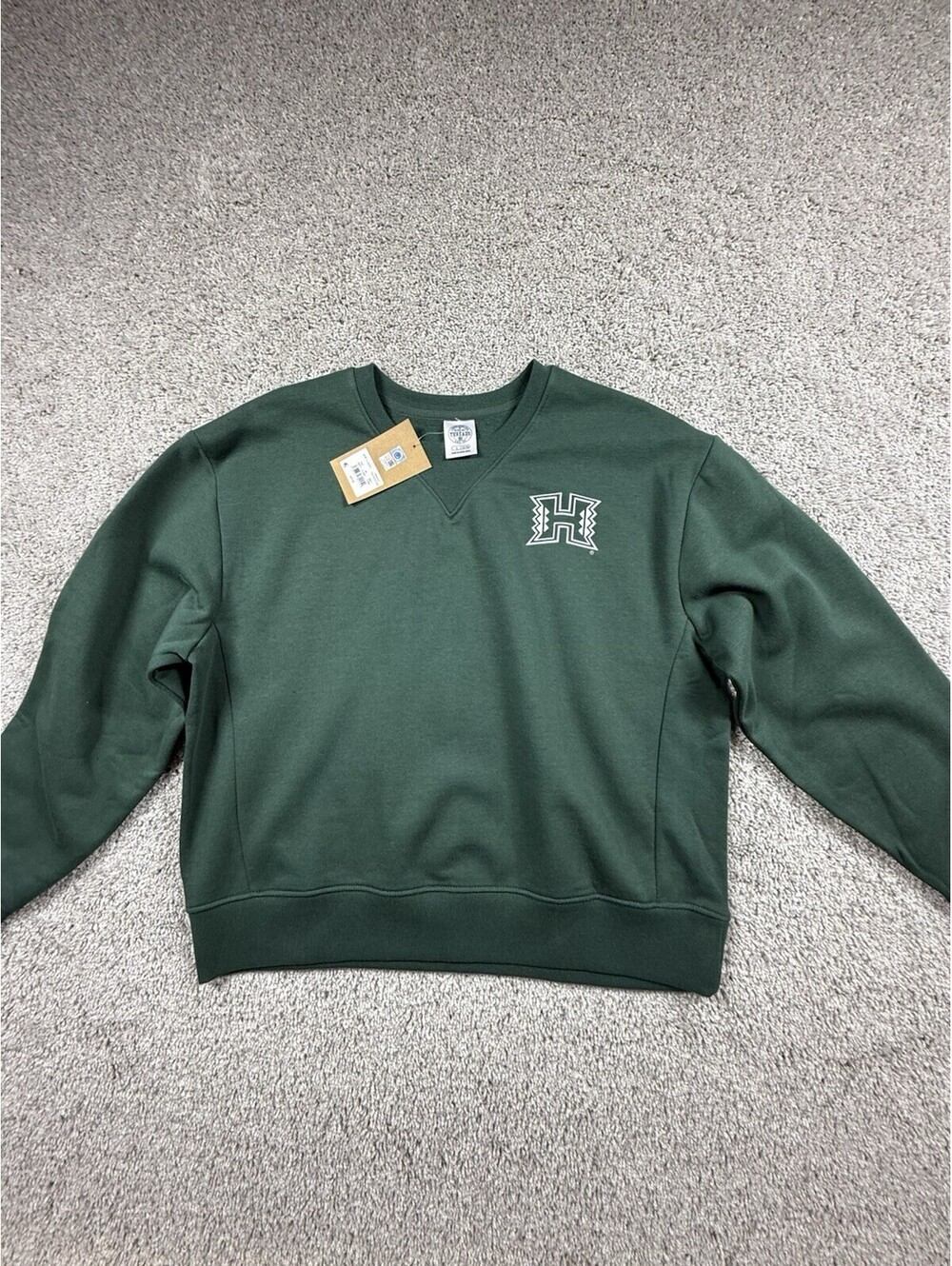 Rivalry Threads Hawaii Warriors Sweatshirt Youth Large 12/14 Green NWT